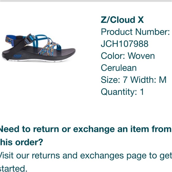 NWT Chaco Z/Cloud X Women’s Sandals, Size 7 - Picture 2 of 3